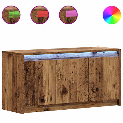 vidaXL TV Cabinet 100 x 34 x 50 cm Old Wood Engineered Wood