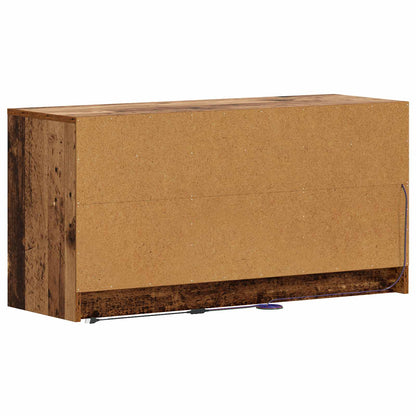 vidaXL TV Cabinet 100 x 34 x 50 cm Old Wood Engineered Wood
