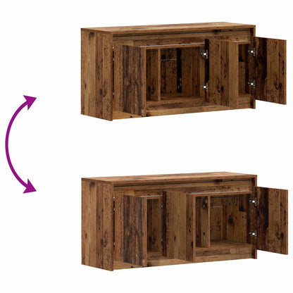 vidaXL TV Cabinet 100 x 34 x 50 cm Old Wood Engineered Wood