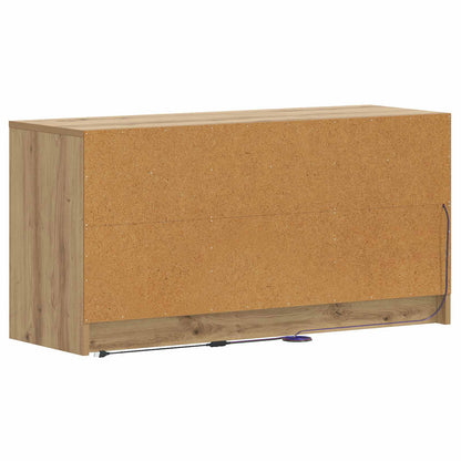 vidaXL TV Cabinet 100 x 34 x 50 cm Artisan Oak Engineered Wood