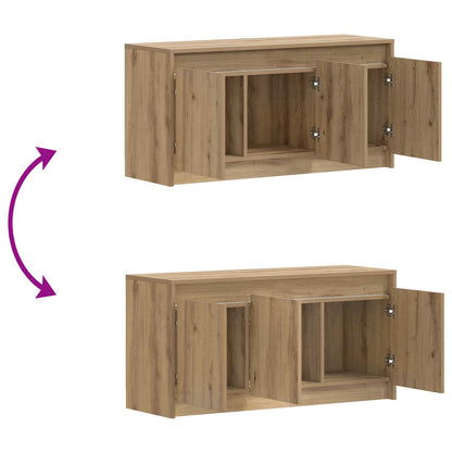 vidaXL TV Cabinet 100 x 34 x 50 cm Artisan Oak Engineered Wood