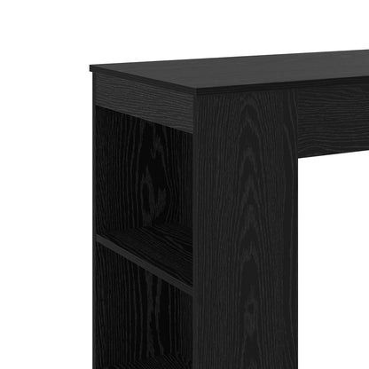 vidaXL Bar Table 95 x 47 x 103.5 cm Engineered Wood Black Oak