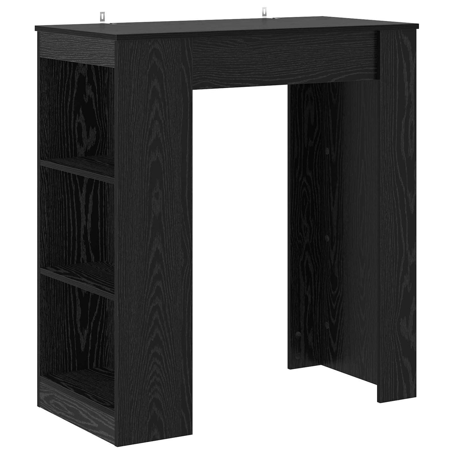 vidaXL Bar Table 95 x 47 x 103.5 cm Engineered Wood Black Oak