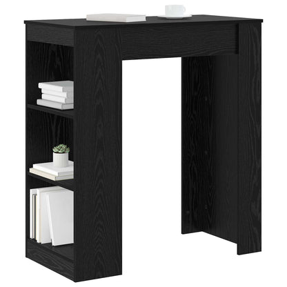 vidaXL Bar Table 95 x 47 x 103.5 cm Engineered Wood Black Oak