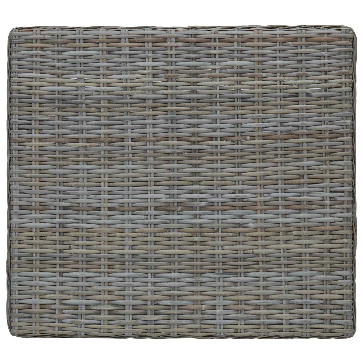 vidaXL Coffee Table GENDT Natural Rattan Kubu Grey 67 x 60 x 30 cm