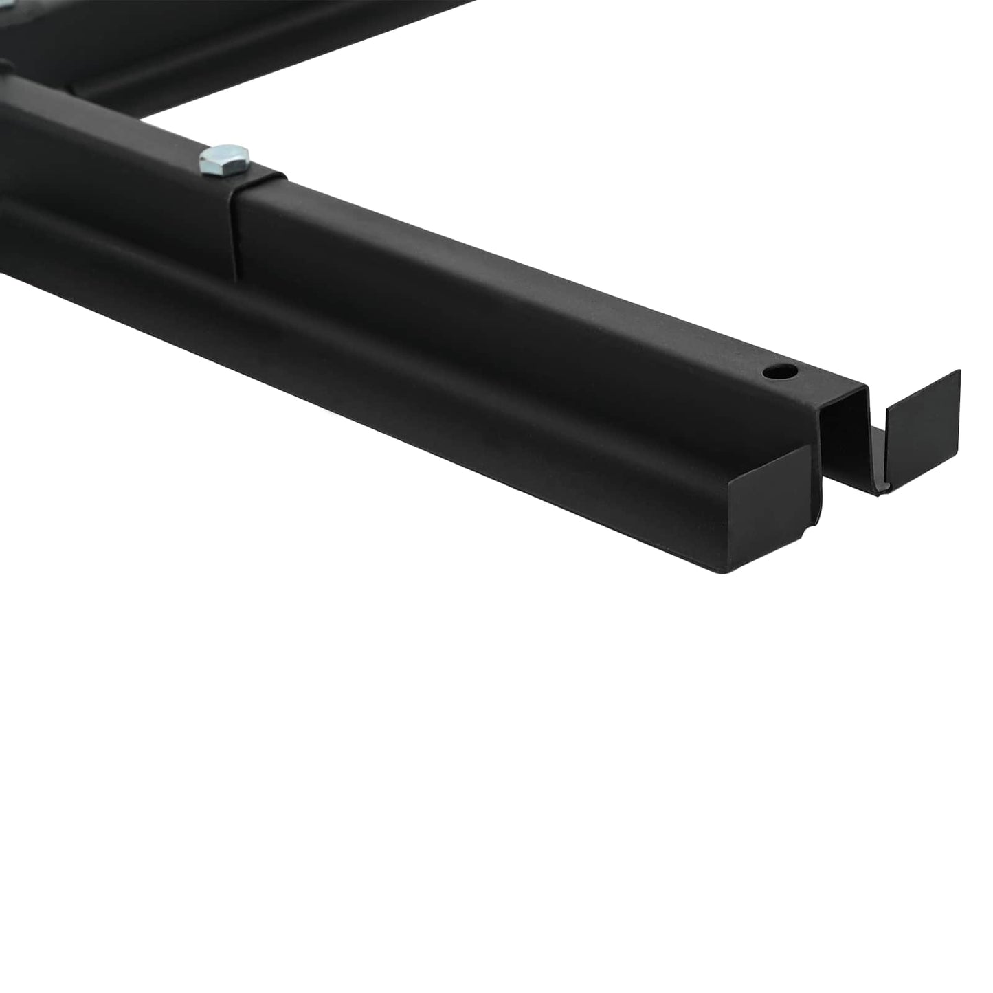 vidaXL Parasol Base Cross Frame Black Steel for 25–50 mm Pole