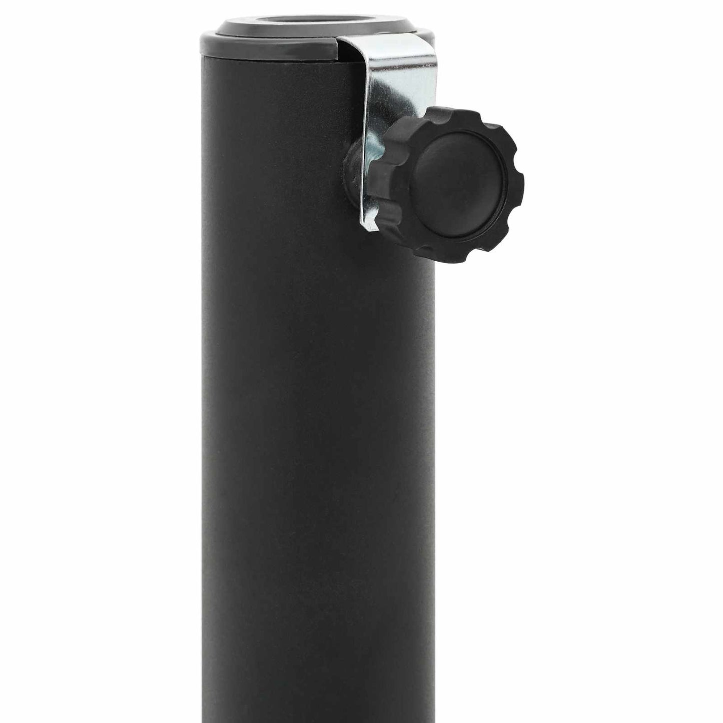 vidaXL Parasol Base Cross Frame Black Steel for 25–50 mm Pole