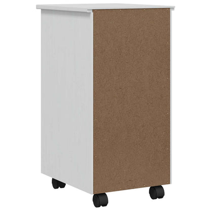 vidaXL Rolling Cabinet with Drawers CORONA White