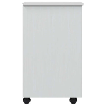 vidaXL Rolling Cabinet with Drawers CORONA White