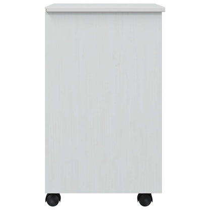 vidaXL Rolling Cabinet with Drawers CORONA White