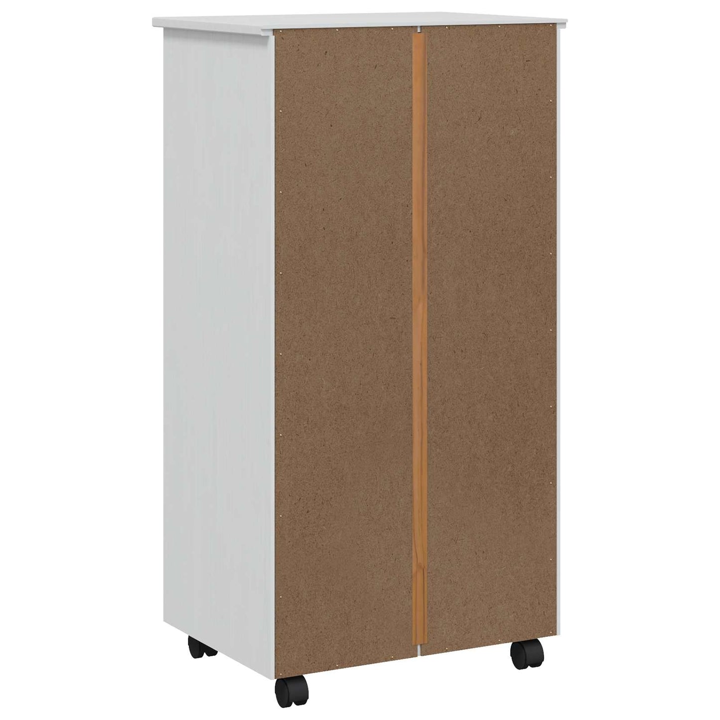 vidaXL Rolling Cabinet with Drawers CORONA White
