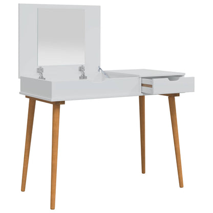 vidaxl Dressing Table FAUSKE White 100 x 50 x 78 cm