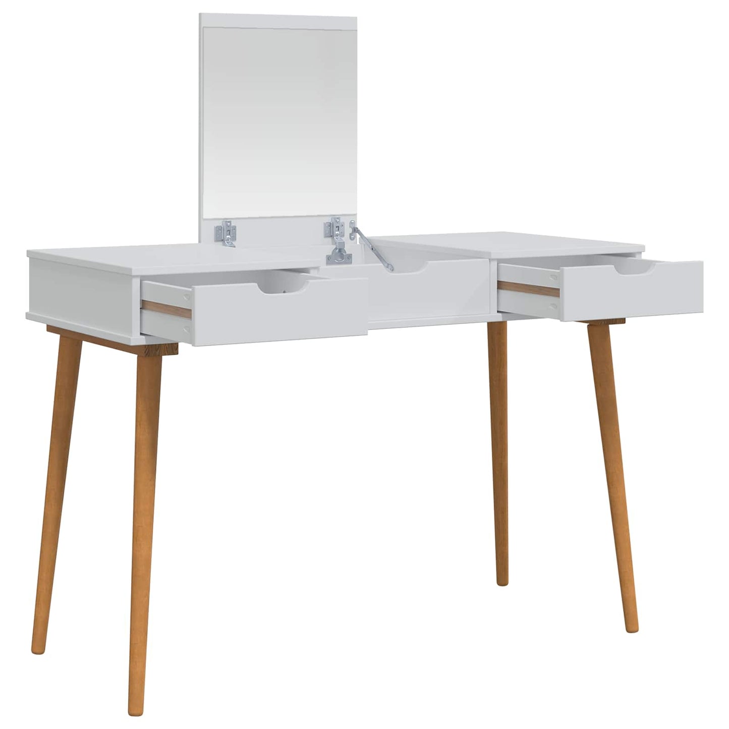 vidaxl Dressing Table FAUSKE White 112 x 50 x 78 cm