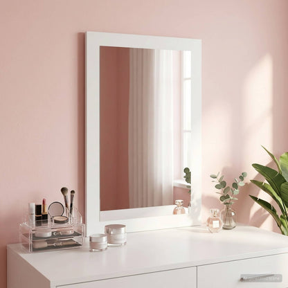 vidaxl Mirror FAUSKE White 43 x 3.5 x 77 cm Rectangular