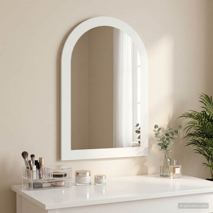 vidaxl Mirror FAUSKE White 43 x 3.5 x 77 cm Indoor Use Only