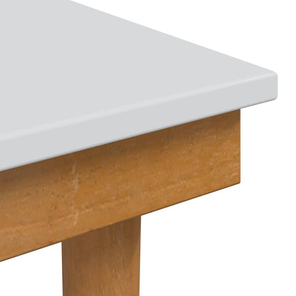 vidaxl Dressing Table Stool FAUSKE White 40 x 33 x 45 cm