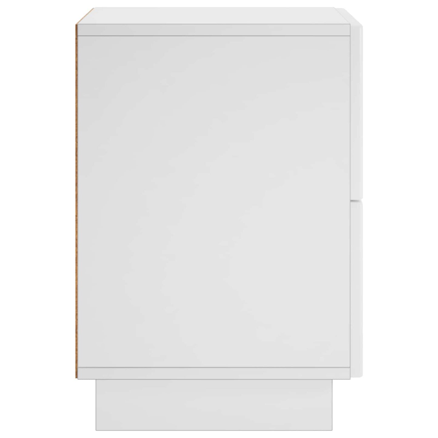 vidaXL Bedside Cabinet 2 pcs White 33.5 x 34.5 x 50 cm Engineered Wood