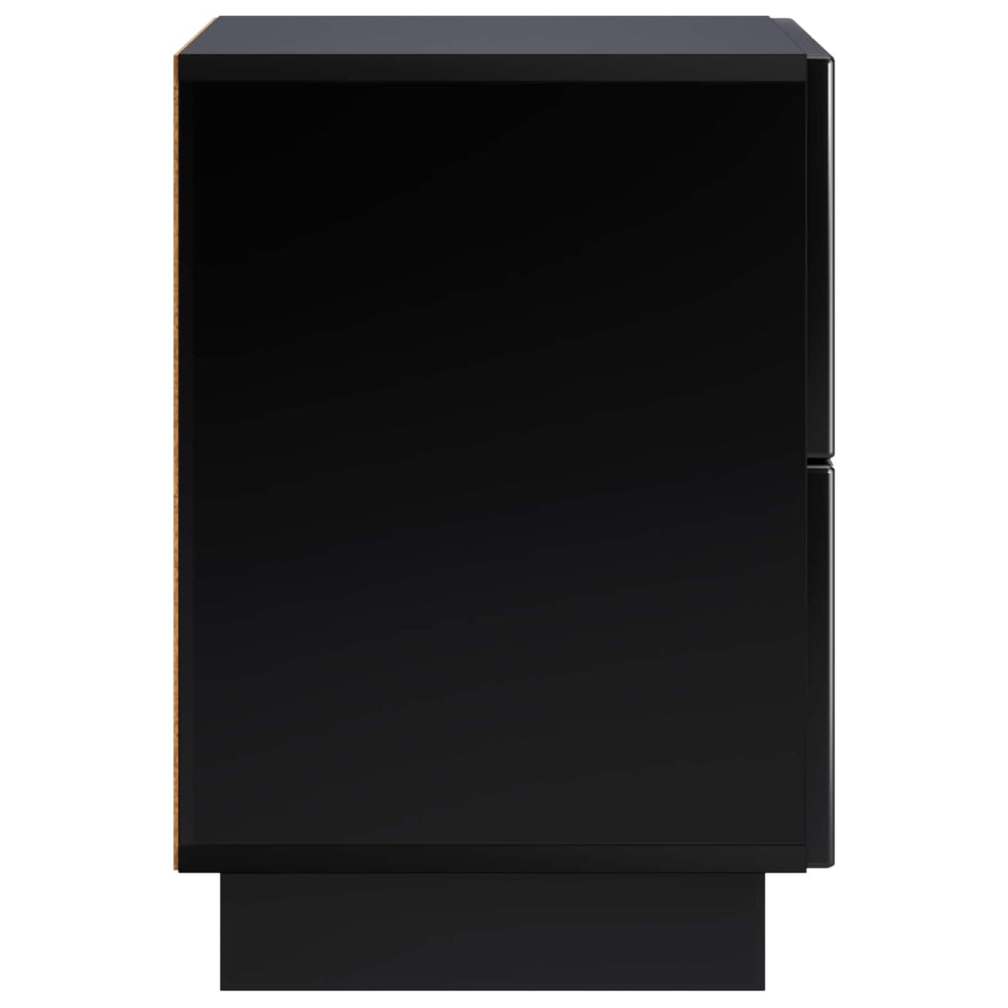 vidaXL Bedside Cabinet Black 33.5 x 34.5 x 50 cm Engineered Wood