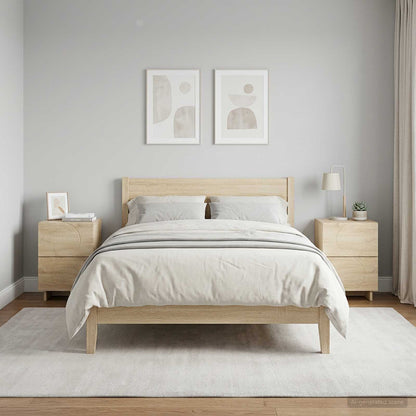 vidaXL Bedside Cabinet 2 pcs Sonoma Oak 33.5 x 34.5 x 50 cm