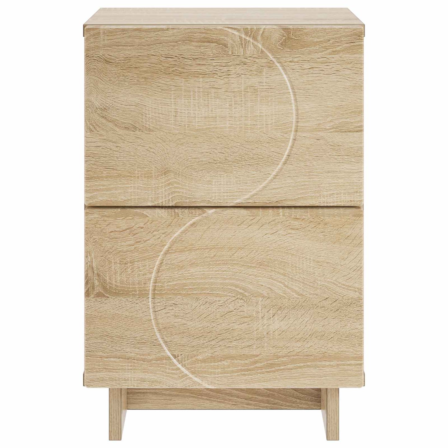vidaXL Bedside Cabinet 2 pcs Sonoma Oak 33.5 x 34.5 x 50 cm