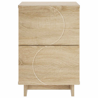 vidaXL Bedside Cabinet 2 pcs Sonoma Oak 33.5 x 34.5 x 50 cm