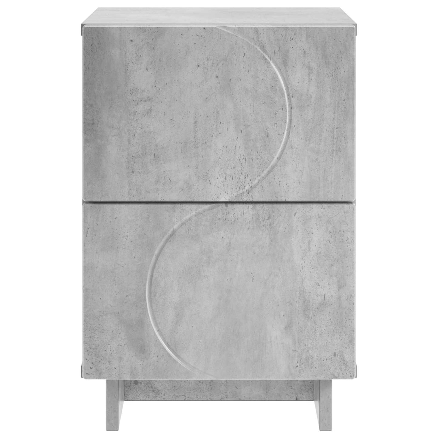 vidaXL Bedside Cabinet Concrete Grey 33.5 x 34.5 x 50 cm
