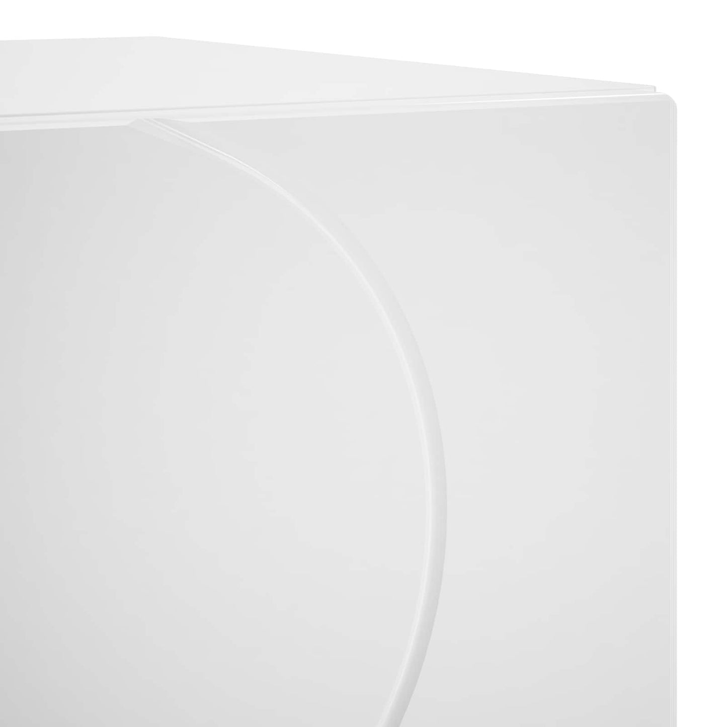 vidaXL Bedside Cabinet 2 pcs High Gloss White 33.5 x 34.5 x 50 cm