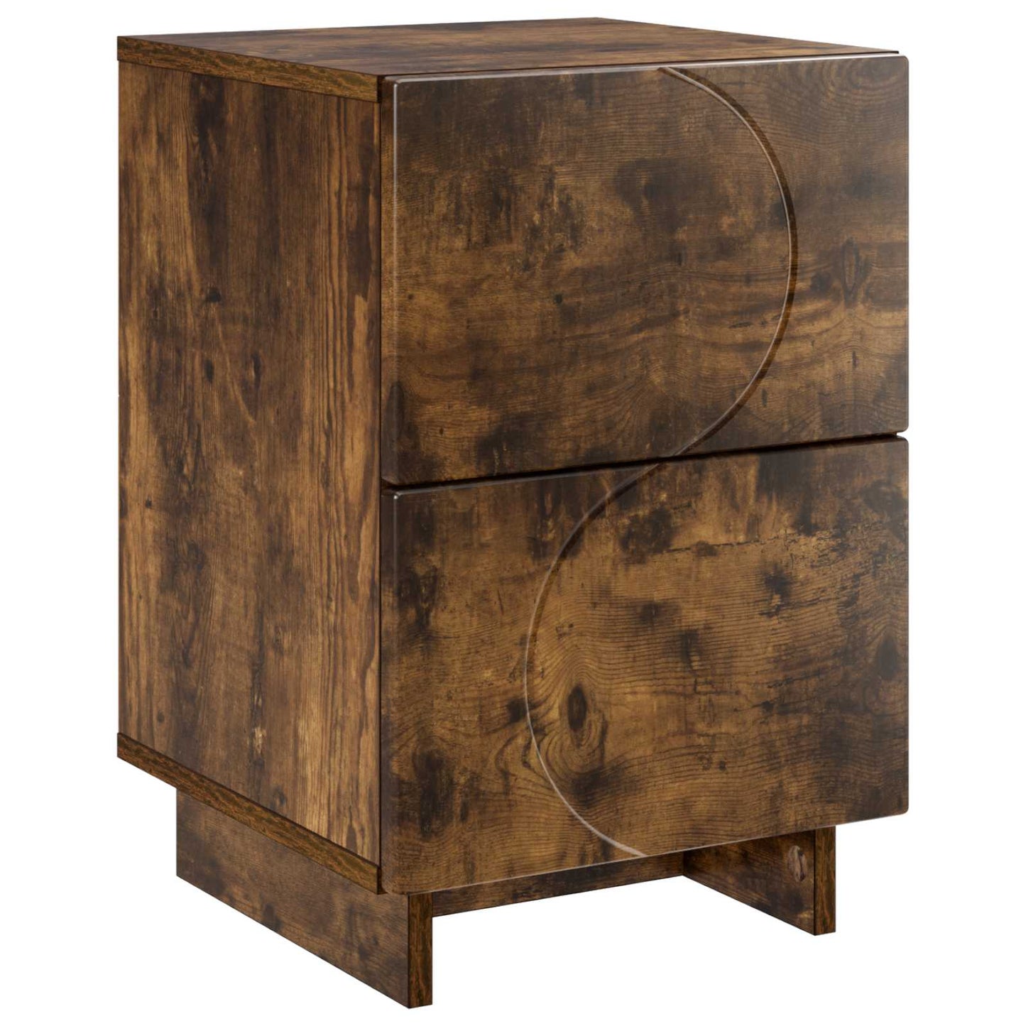 vidaXL Bedside Cabinet Smoked Oak 33.5 x 34.5 x 50 cm Engineered Wood