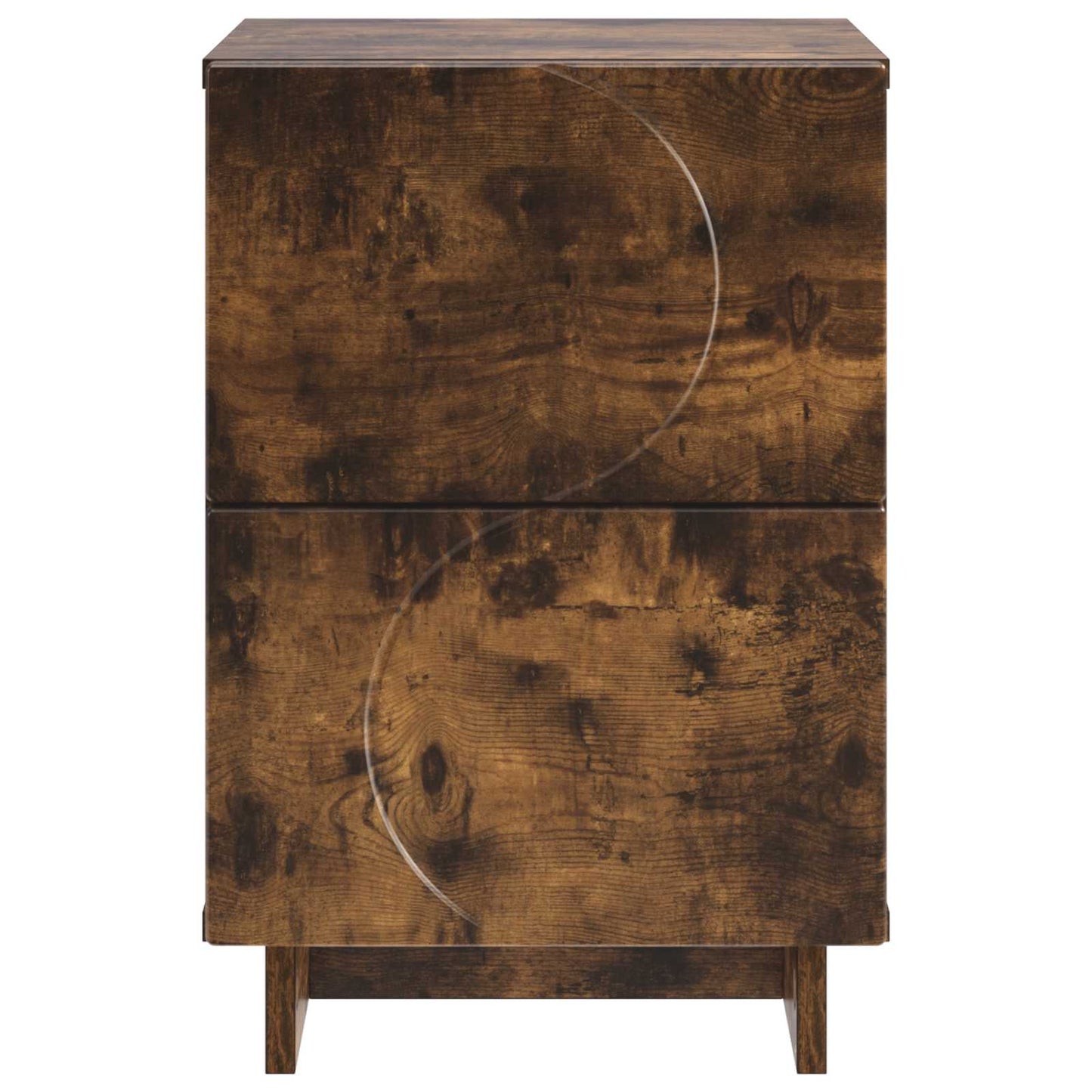 vidaXL Bedside Cabinet Smoked Oak 33.5 x 34.5 x 50 cm Engineered Wood