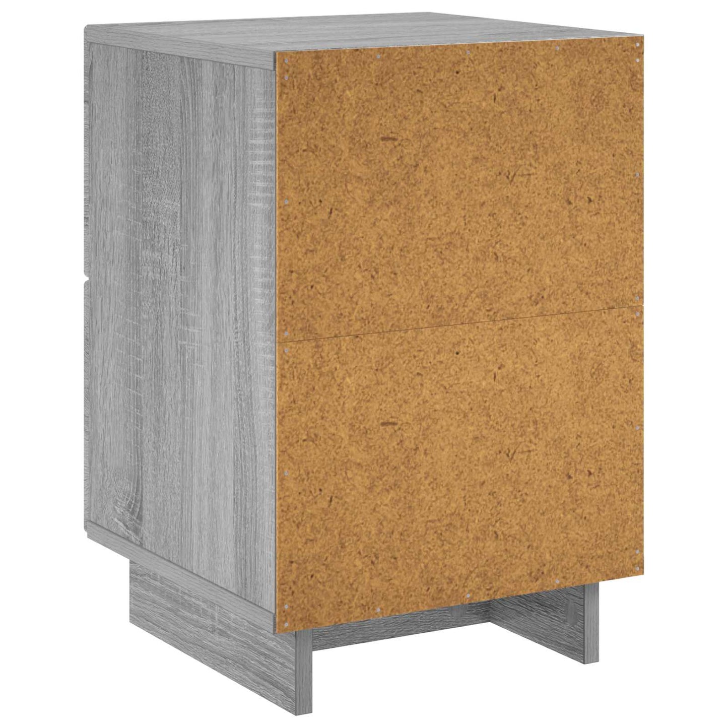 vidaXL Bedside Cabinet Grey Sonoma 33.5 x 34.5 x 50 cm Engineered Wood
