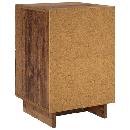 vidaXL Bedside Cabinet 2 pcs Oak Wood 33.5 x 34.5 x 50 cm