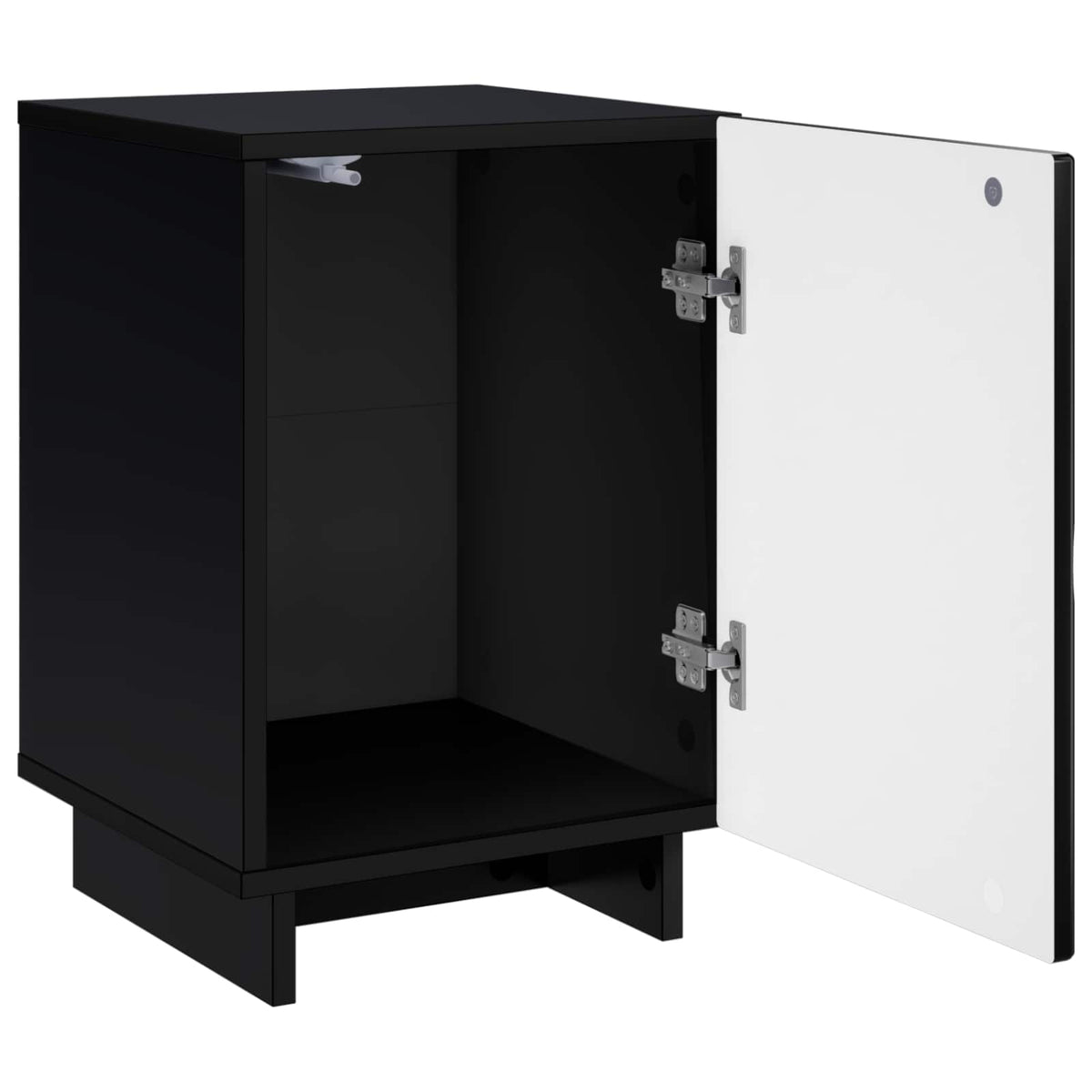 vidaXL Bedside Cabinet 2 pcs Black 33.5 x 34.5 x 50 cm Engineered Wood