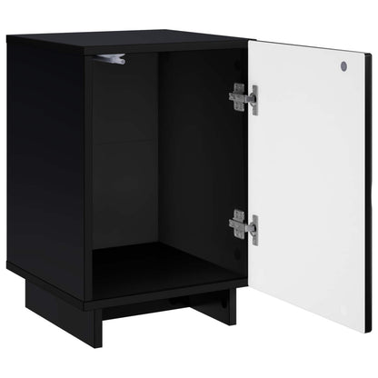 vidaXL Bedside Cabinet 2 pcs Black 33.5 x 34.5 x 50 cm Engineered Wood