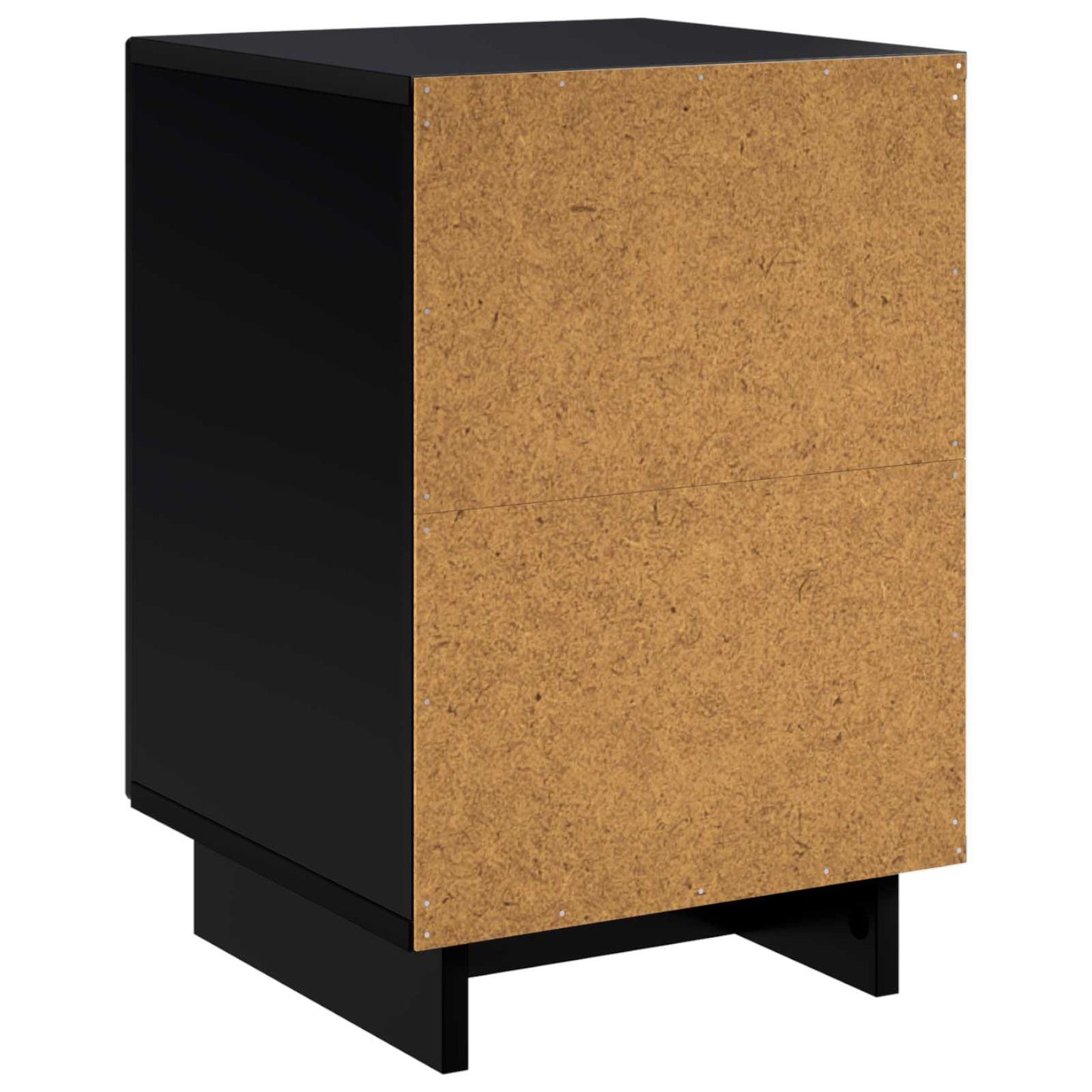 vidaXL Bedside Cabinet 2 pcs Black 33.5 x 34.5 x 50 cm Engineered Wood