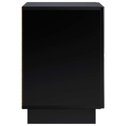 vidaXL Bedside Cabinet 2 pcs Black 33.5 x 34.5 x 50 cm Engineered Wood