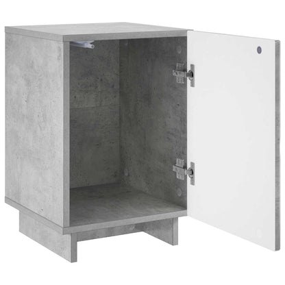 vidaXL Bedside Cabinet 2 pcs Concrete Grey 33.5 x 34.5 x 50 cm