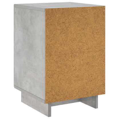 vidaXL Bedside Cabinet 2 pcs Concrete Grey 33.5 x 34.5 x 50 cm