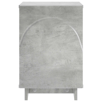 vidaXL Bedside Cabinet 2 pcs Concrete Grey 33.5 x 34.5 x 50 cm