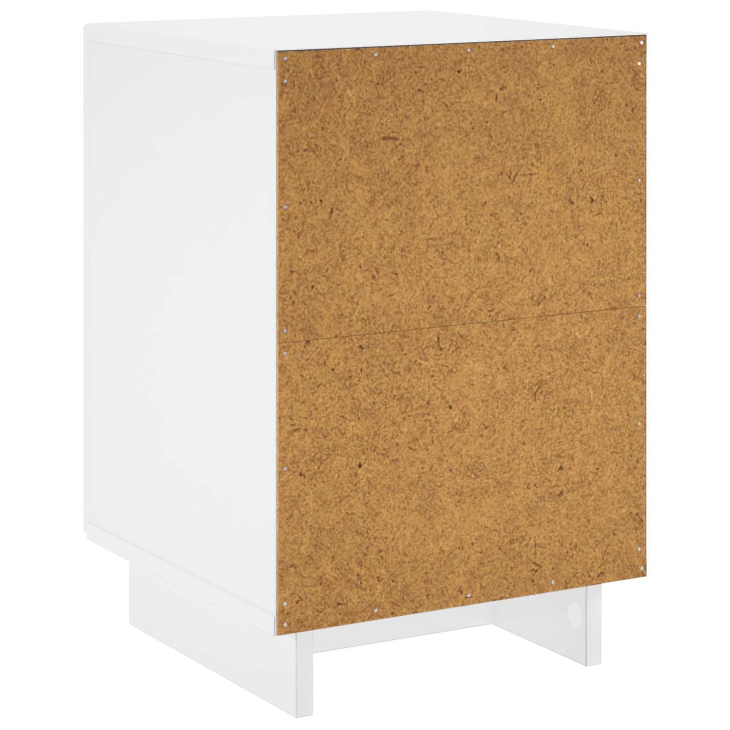 vidaXL Bedside Cabinet High Gloss White 33.5 x 34.5 x 50 cm