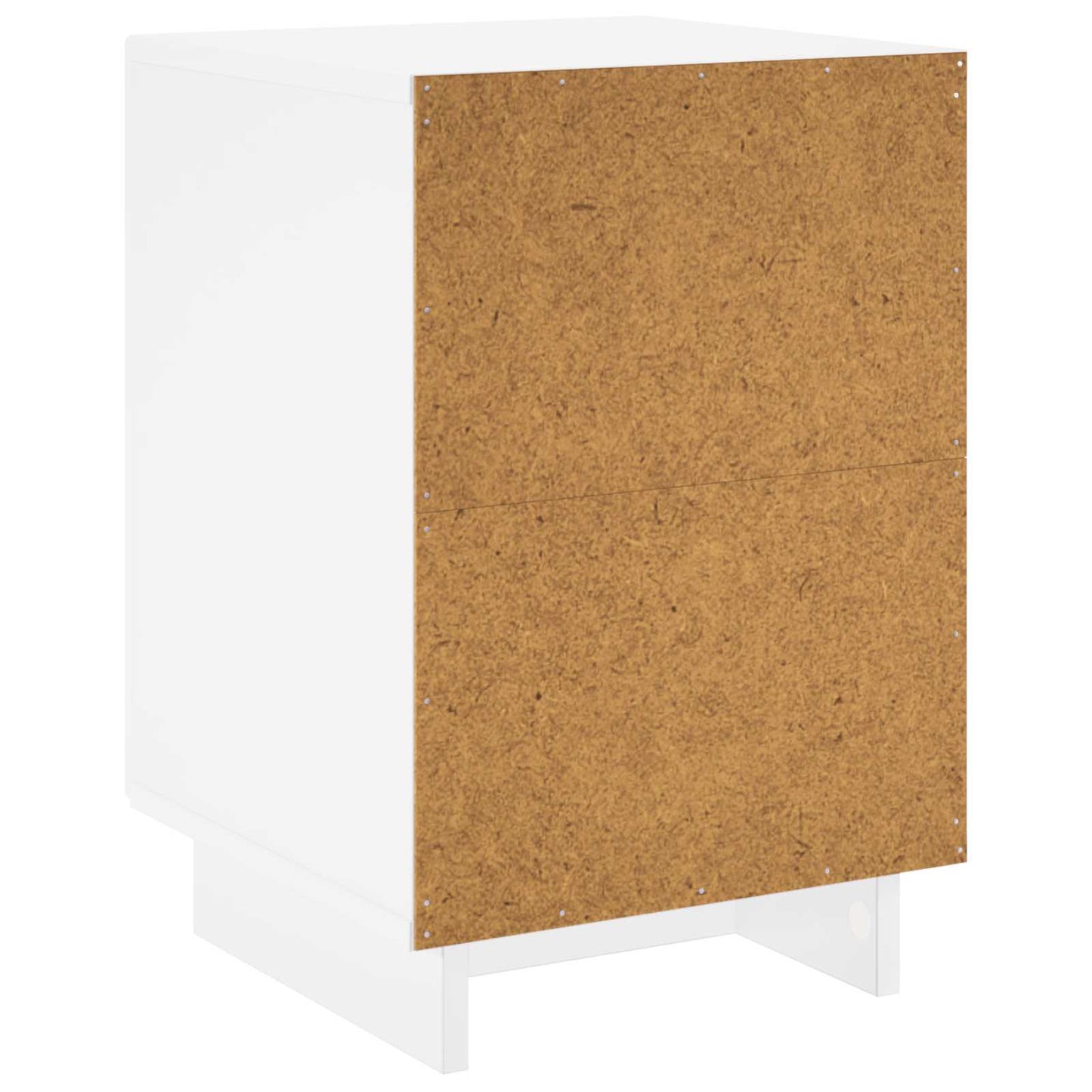 vidaXL Bedside Cabinet 2 pcs High Gloss White 33.5 x 34.5 x 50 cm