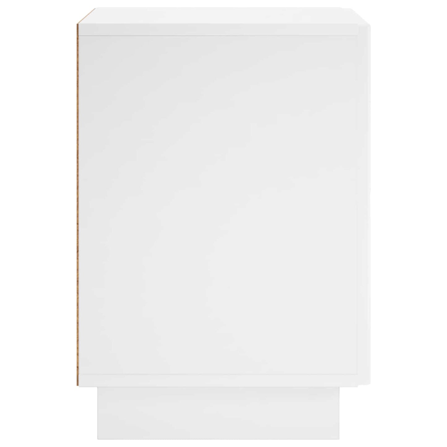vidaXL Bedside Cabinet 2 pcs High Gloss White 33.5 x 34.5 x 50 cm