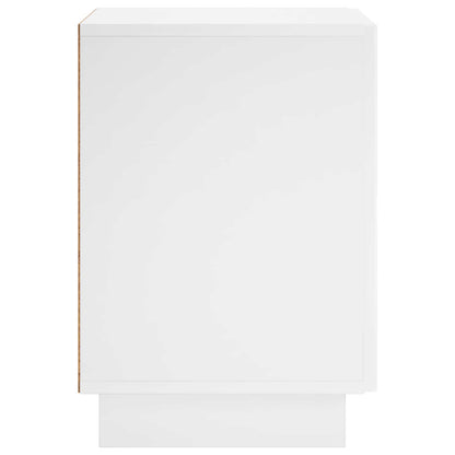 vidaXL Bedside Cabinet 2 pcs High Gloss White 33.5 x 34.5 x 50 cm