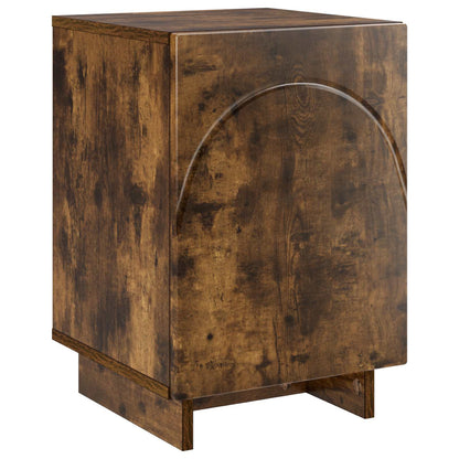 vidaXL Bedside Cabinet Smoked Oak 33.5 x 34.5 x 50 cm Engineered Wood