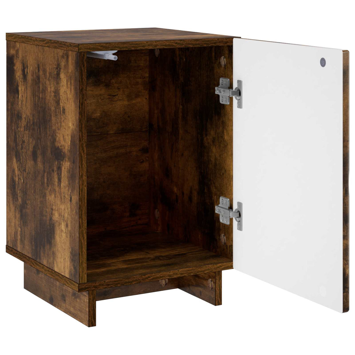 vidaXL Bedside Cabinet Smoked Oak 33.5 x 34.5 x 50 cm Engineered Wood