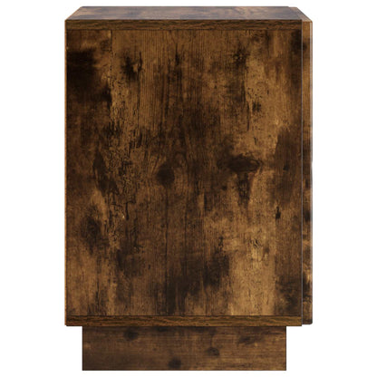vidaXL Bedside Cabinet Smoked Oak 33.5 x 34.5 x 50 cm Engineered Wood