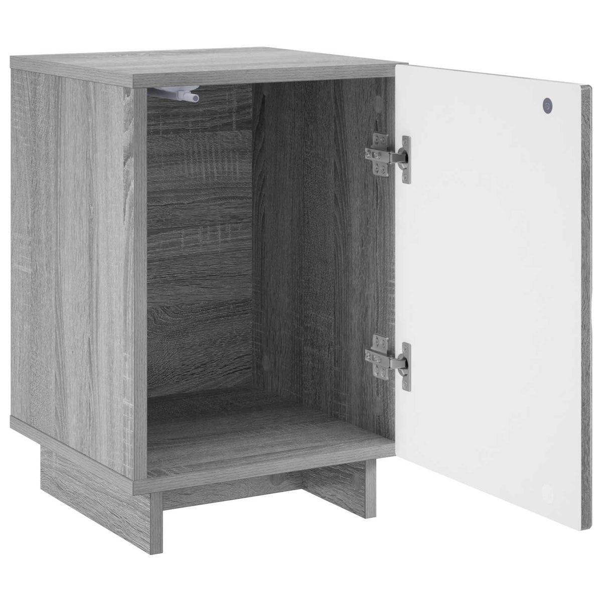 vidaXL Bedside Cabinet Grey Sonoma 33.5 x 34.5 x 50 cm Engineered Wood