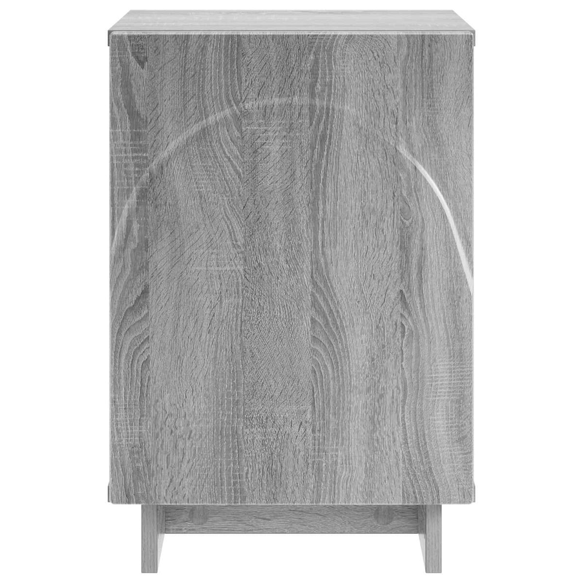 vidaXL Bedside Cabinet Grey Sonoma 33.5 x 34.5 x 50 cm Engineered Wood