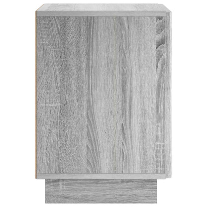 vidaXL Bedside Cabinet 2 pcs Grey Sonoma 33.5 x 34.5 x 50 cm