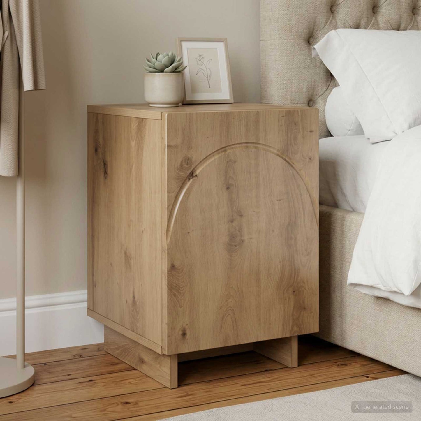 vidaXL Bedside Cabinet Artisan Oak 33.5 x 34.5 x 50 cm Engineered Wood