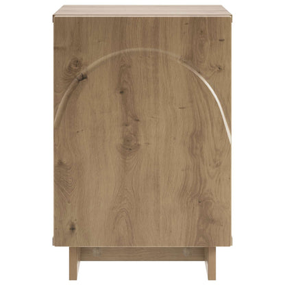 vidaXL Bedside Cabinet Artisan Oak 33.5 x 34.5 x 50 cm Engineered Wood